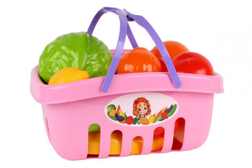 Дитячий ігровий набір Продукти 5354TXK в кошику Рожевий (26113601)