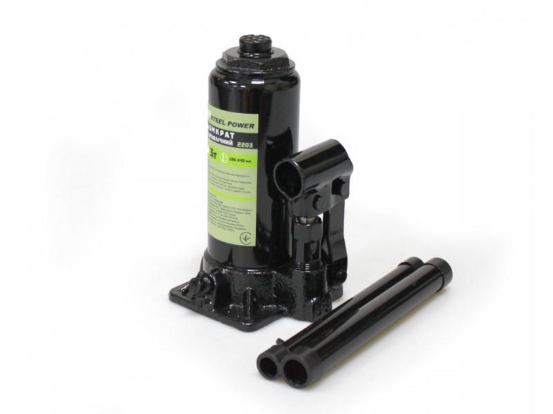 Домкрат гидравлический бутылочный Steel Power SPR 2203 3 т