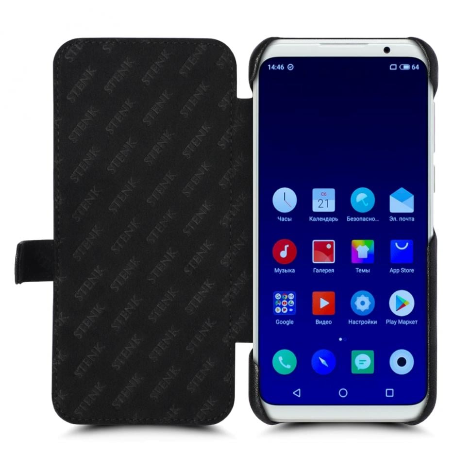 Чехол книжка Stenk Premium для Meizu 16s Черный (68499)