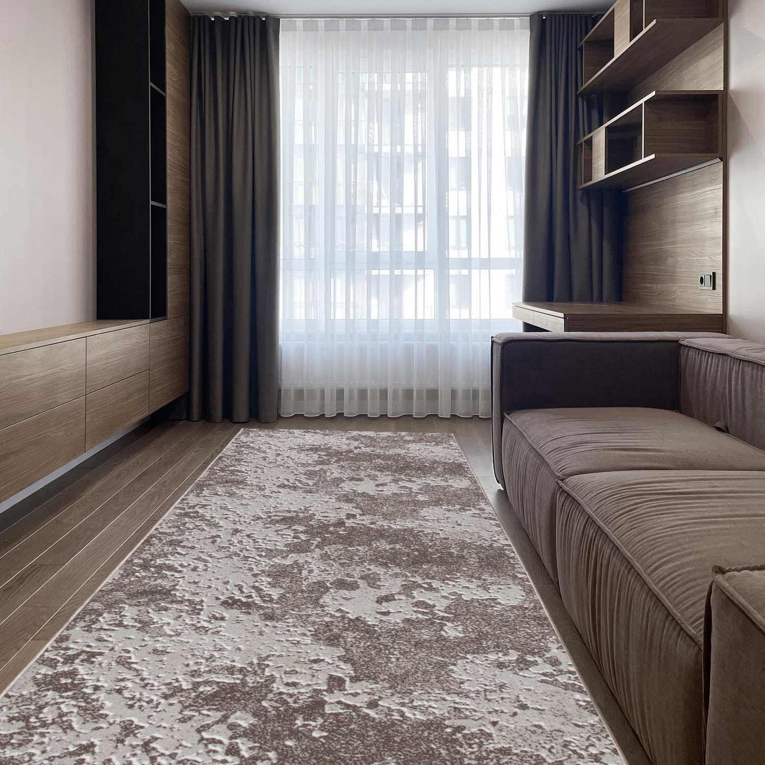 Килимова доріжка безворсова на повстяній основі Virtual Print Короїд-P3 2 м Бежевий (00-00022808) - фото 4 Килимова доріжка безворсова на повстяній основі Virtual Print Короїд-P3 2 м Бежевий (00-00022808) - фото 4