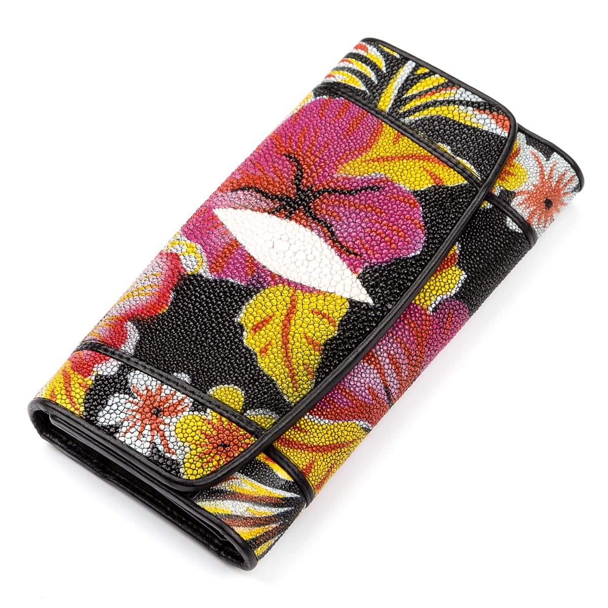 Гаманець жіночий Stingray leather 18031 шкіра Чорний