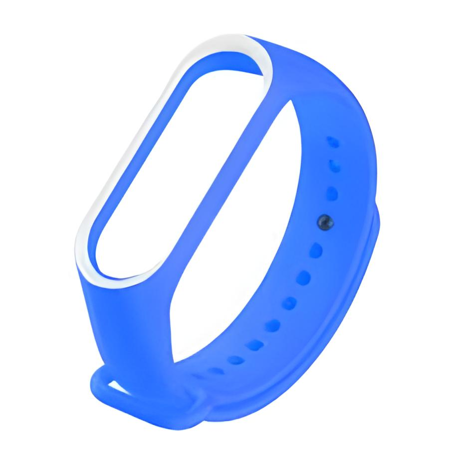 Ремешок для фитнес браслета Xiaomi Mi Band 3 4 Rim Sky Blue/White