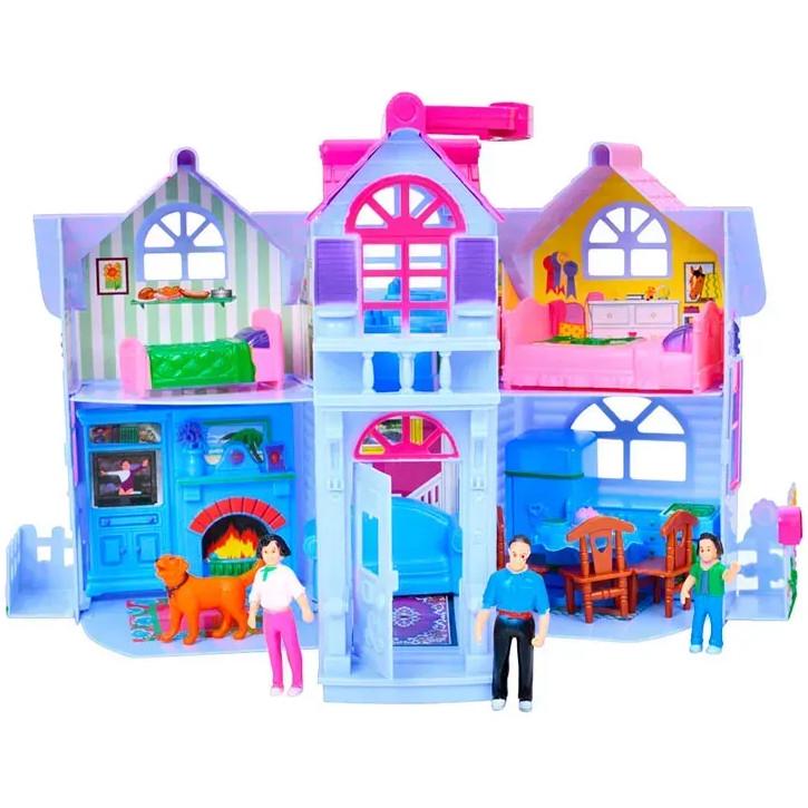 Дом для кукол двухэтажный раскладной с мебелью и фигурками (30465185) - фото 6 Дом для кукол двухэтажный раскладной с мебелью и фигурками (30465185) - фото 6