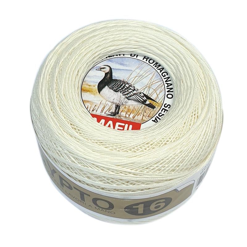 Пряжа Mafil Egypto 16 36 Молоко (7081)