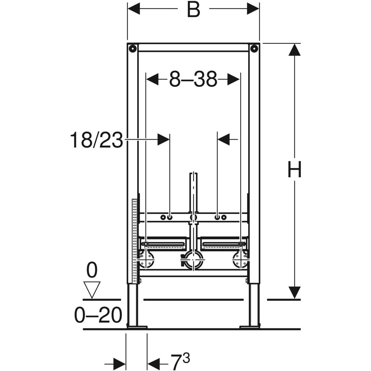 Инсталляционная система для биде Geberit Duofix 111.539.00.1 (113936) - фото 2