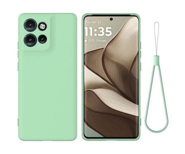 Чехол - накладка Silicone Cover Full для Motorola Edge 50 Зелёный