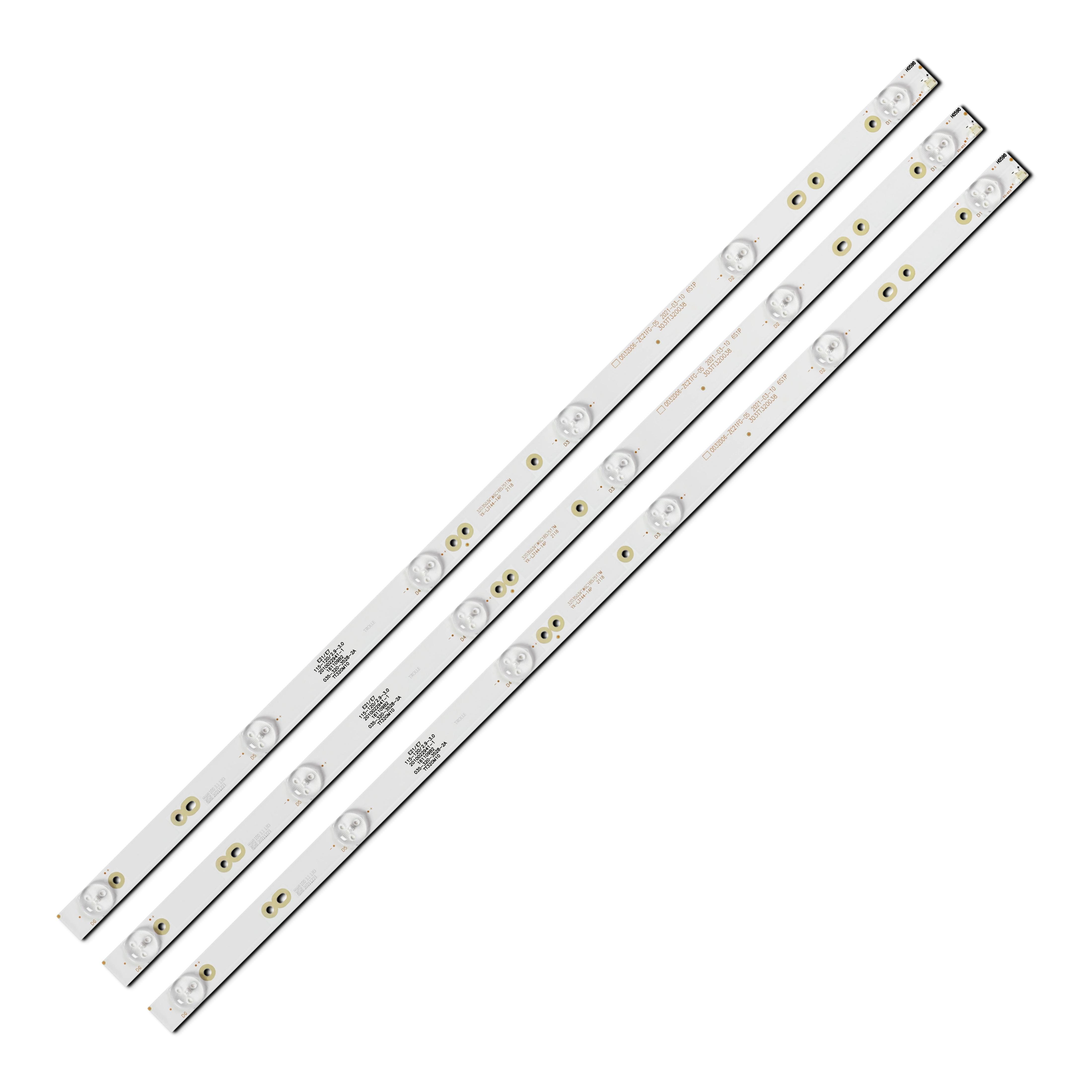 Комплект LED підсвітки для TV 0D32D06-ZC21FG-05 303TT320038 A320SD5G22 DVB-PM1320083HCATS 32" 3 шт. (ART-15057)