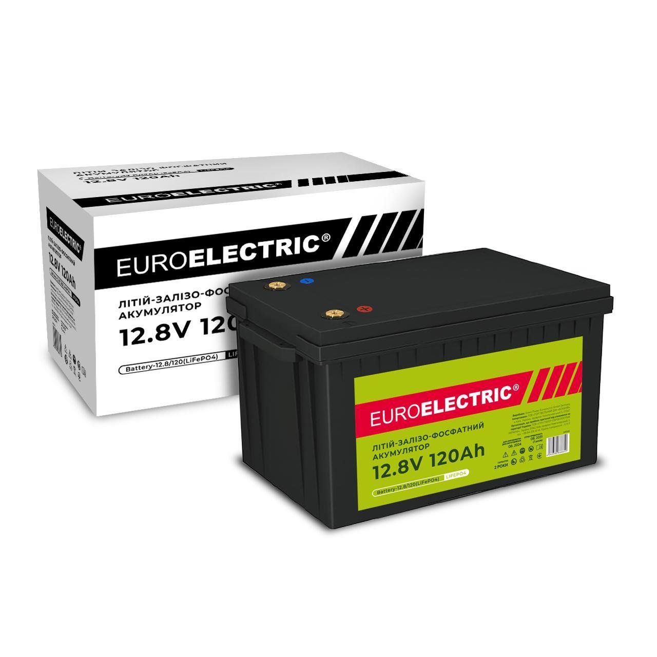 Акумуляторна батарея літієва Euroelectric LiFePO4 Battery-12,8/120 12,8V 120 Ah (23801944) - фото 2 Акумуляторна батарея літієва Euroelectric LiFePO4 Battery-12,8/120 12,8V 120 Ah (23801944) - фото 2
