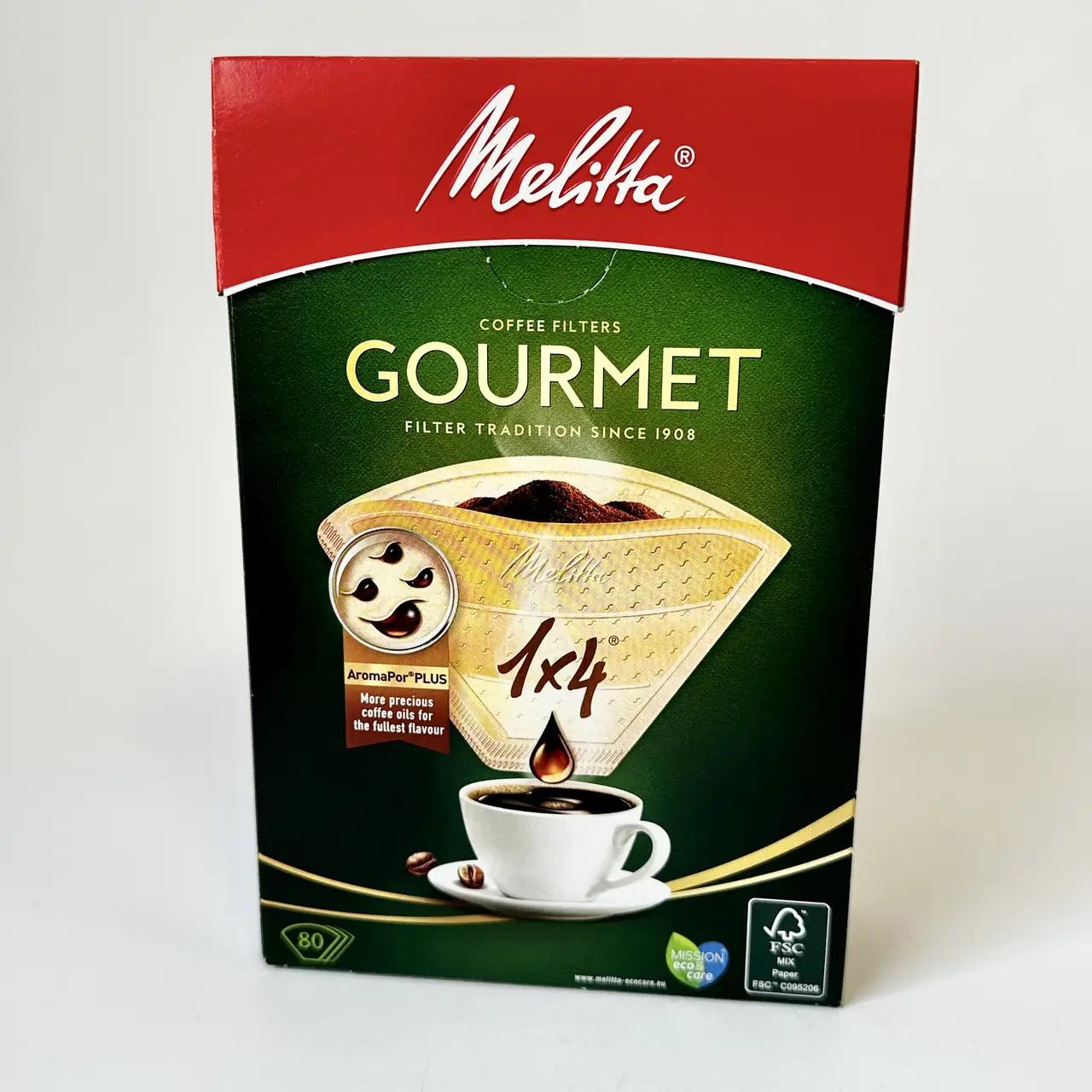 Фильтры бумажные Melitta 1X4/80 Gourmet (4006508190751)