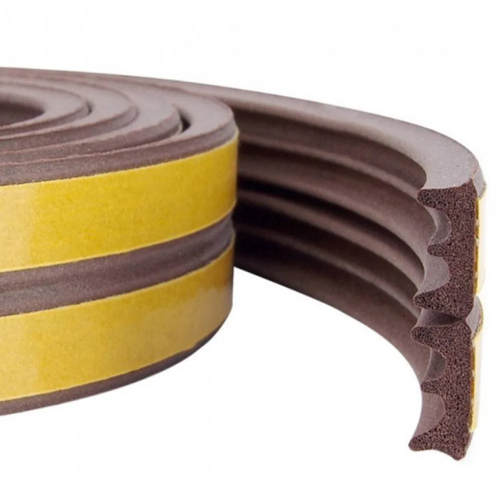 Ущільнювач самоклеючий Е профіль 9x4 см каучуковий для вікон та дверей 75 м 2 шт. Коричневий (UD1109) - фото 1 Ущільнювач самоклеючий Е профіль 9x4 см каучуковий для вікон та дверей 75 м 2 шт. Коричневий (UD1109) - фото 1