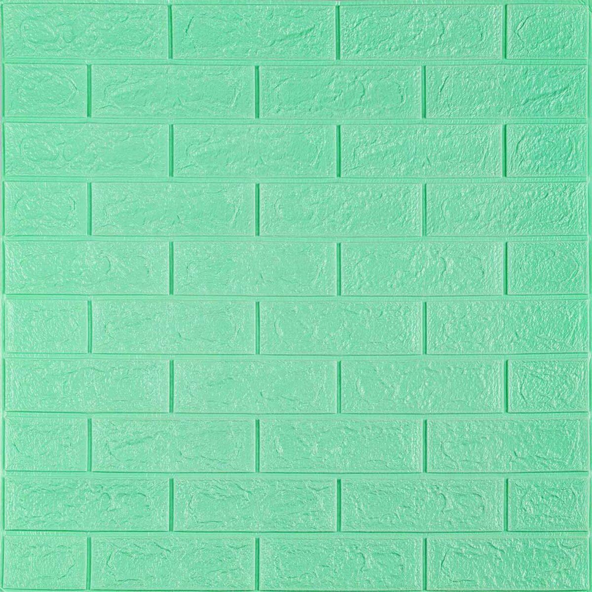 3D-панель самоклеющаяся под кирпич 700x770x5 мм Мятный (SW-00000148)