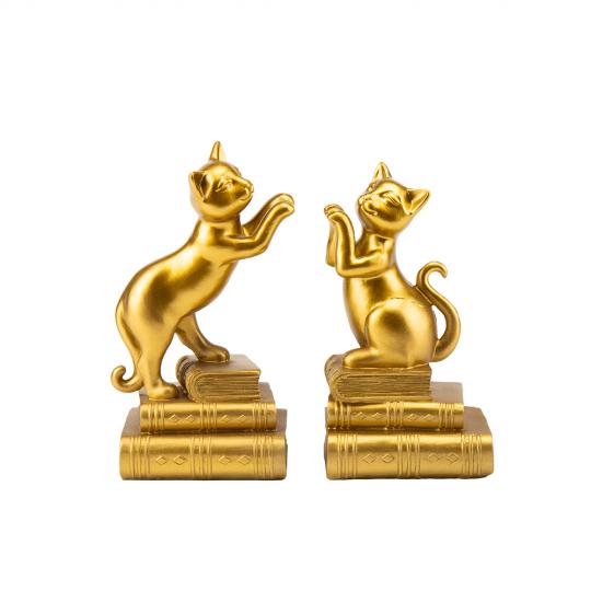 Статуэтка-подставка для книг Кошки-ученые 19х20 см (2007-153)