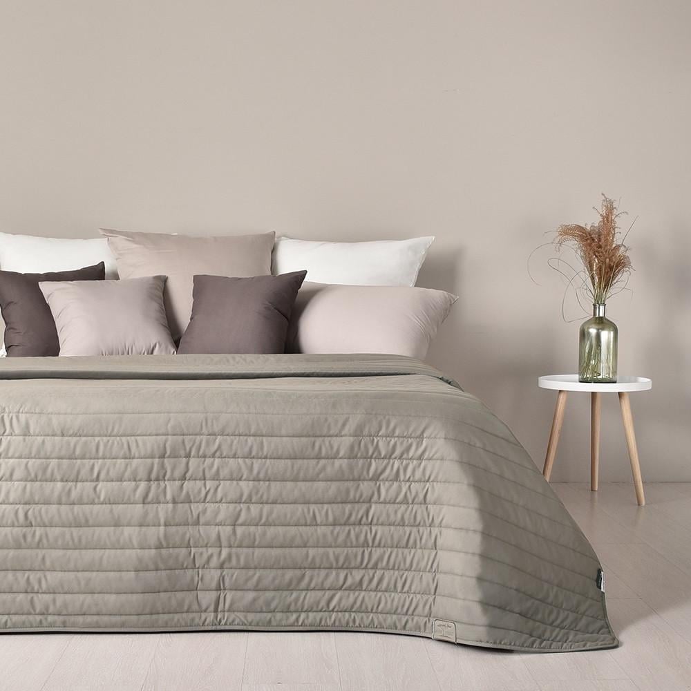 Покрывало Идея Стиль Люкс двустороннее 240х260 Серо-зеленый (2000025758)