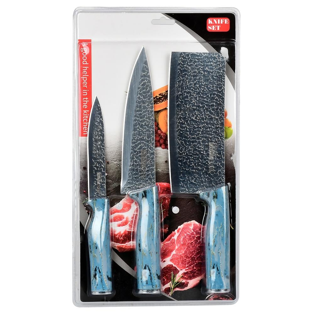 Набір кухонних ножів Stenson Space gold R97592 3в1 20,5х36,5 см (614976)