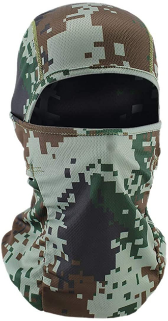 Балаклава пиксель/камуфляж One Size Зелено-коричневый (743176808)