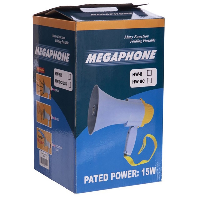 Гучномовець MEGAPHONE HW 8C акумуляторний (tf6788) - фото 8 Гучномовець MEGAPHONE HW 8C акумуляторний (tf6788) - фото 8