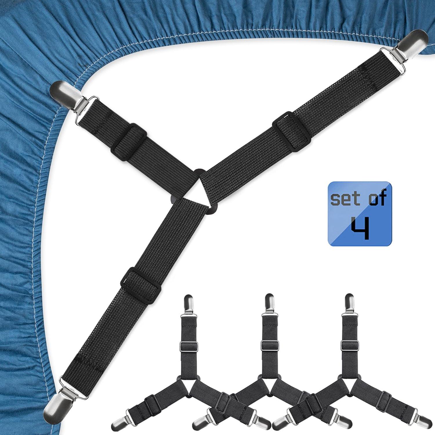 Держатели для простыни 4 шт. Черный (0063/black) - фото 4