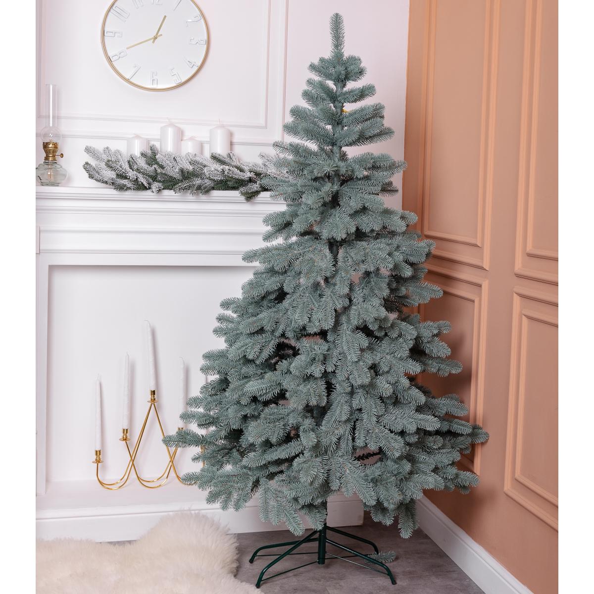 Штучна ялинка лита Буковельська V24 з металевою підставкою 2,30 м Блакитний (NYT15026)