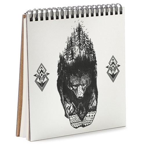 Скетчбук Медведь 16,7x18 см (BDK_17A002)