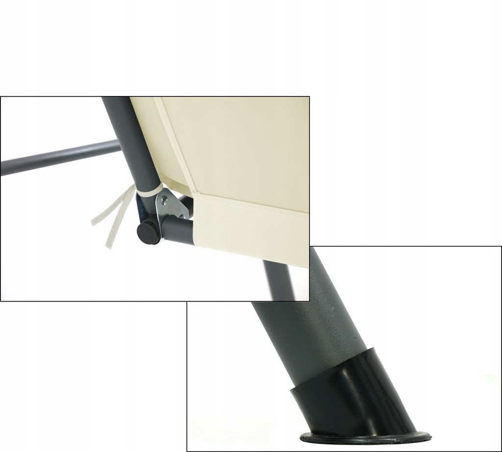 Садовые качели GardenLine VIP 170х110х153см Beige (63ecfacc222710731d1ab6d3) - фото 3