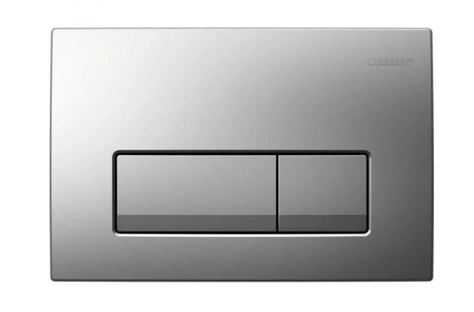 Кнопка зливна GEBERIT Delta 50 для подвійного змиву Хром матовий (115.119.46.1)
