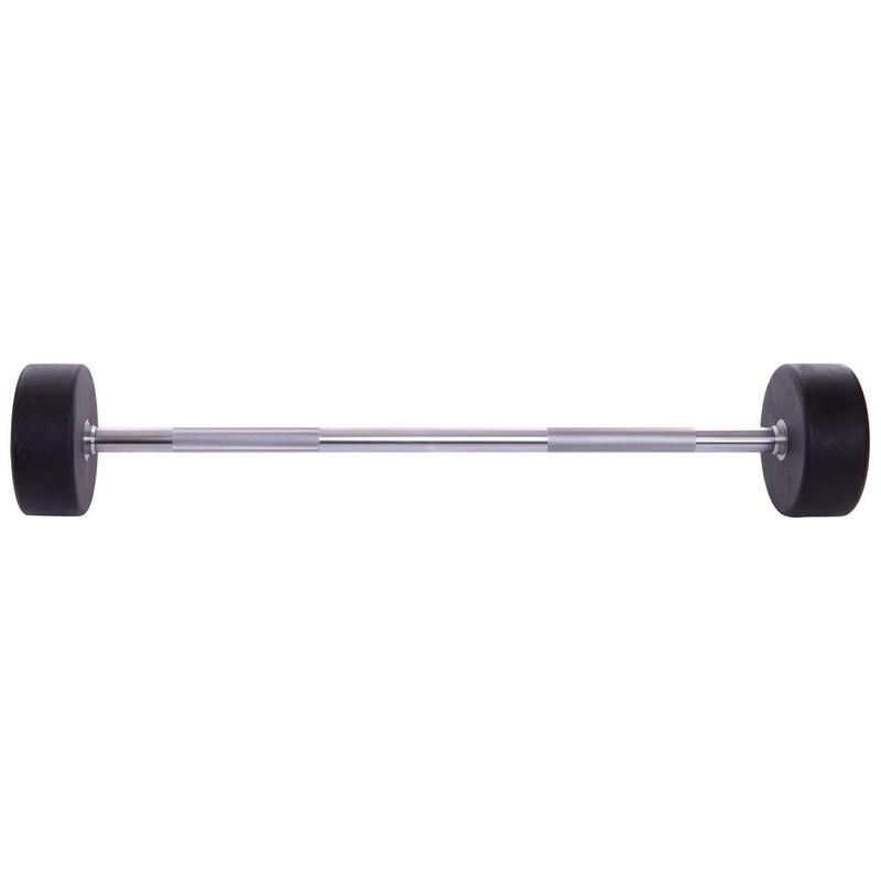 Штанга фіксована пряма Urethane Barbell Zelart TA-2689 40 кг Зелено-чорний (58363124) - фото 2