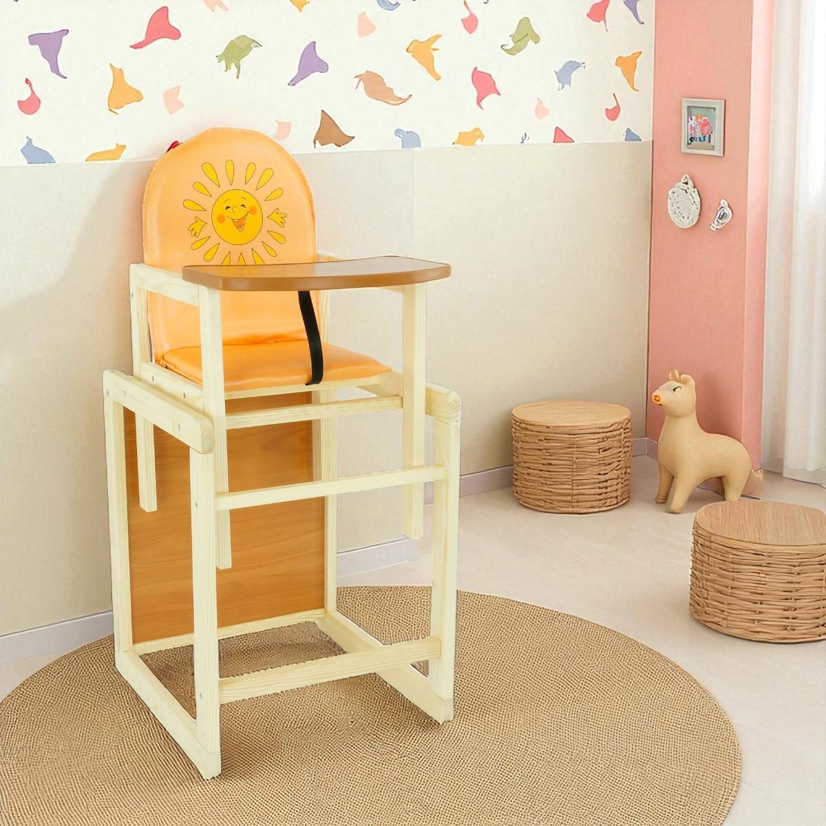 Стульчик для кормления Мася Солнышко Оранжевый (№2042) - фото 2