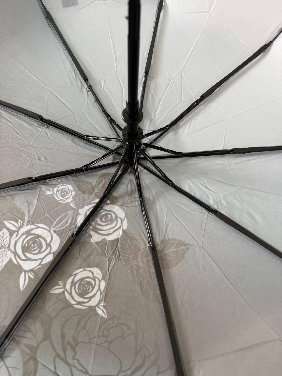 Парасолька жіноча напівавтоматична Срібний дощ 9 спиць Чорний (6025/4) - фото 5 Парасолька жіноча напівавтоматична Срібний дощ 9 спиць Чорний (6025/4) - фото 5