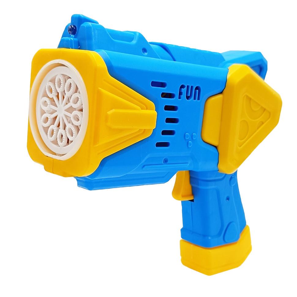 Дитячий генератор мильних бульбашок Пістолет 2238 зі світлом Blue (RLT52931)