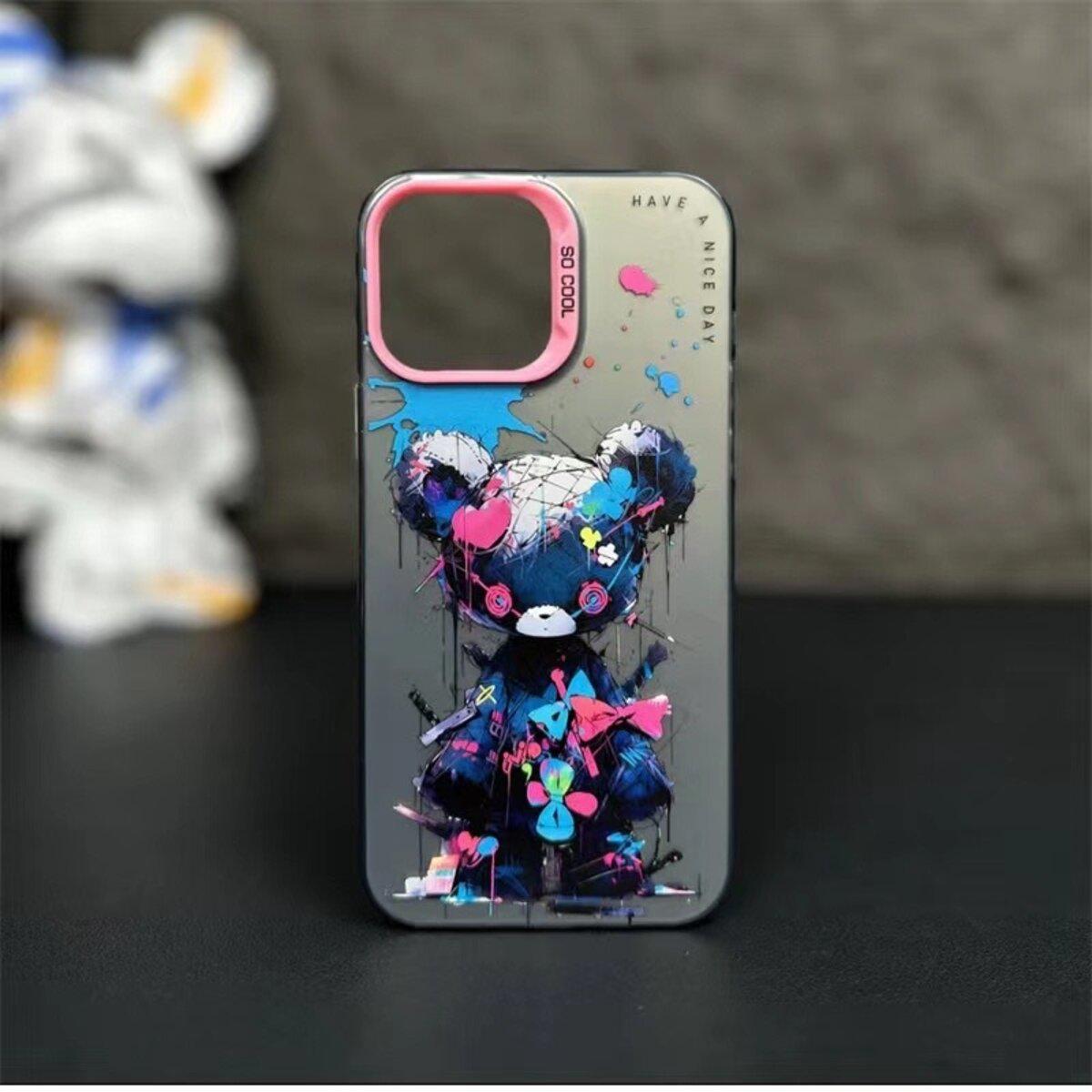 Противоударный чехол для Apple iPhone 13/14 So Cool Print / Bear