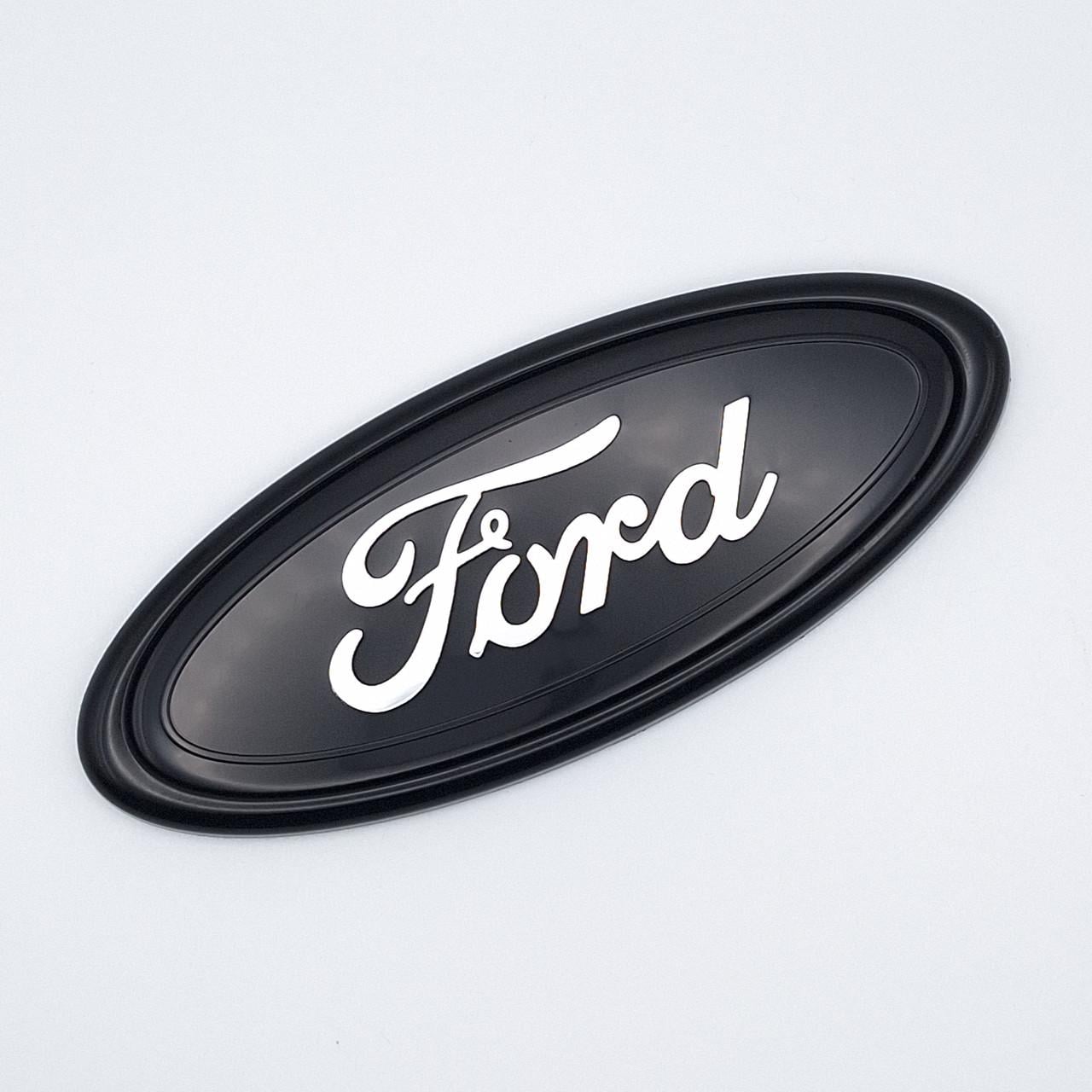 Эмблема Ford 114х45 мм Черный/Хром (2390681522)