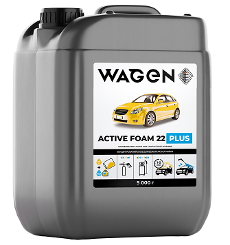 Засіб для безконтактної мийки WAGEN Active Foam 22 Plus концентрований 5 кг (WAGEN-AF-22PLUS-5KG)