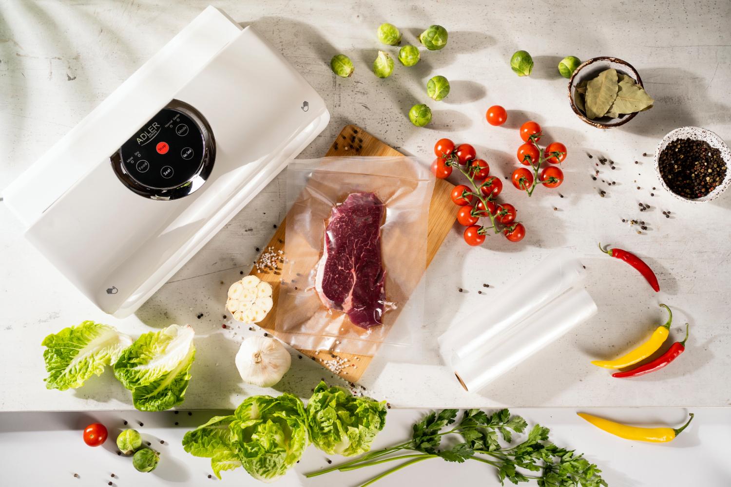 Вакууматор Adler AD 4503 130W сенсорное управление 30 см Grey (AD4503) - фото 9