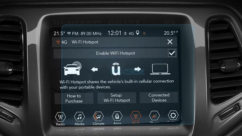 Стекло защитное Pixsel гибридный глянец на монитор JEEP COMPASS 8,1“ 2017-2021