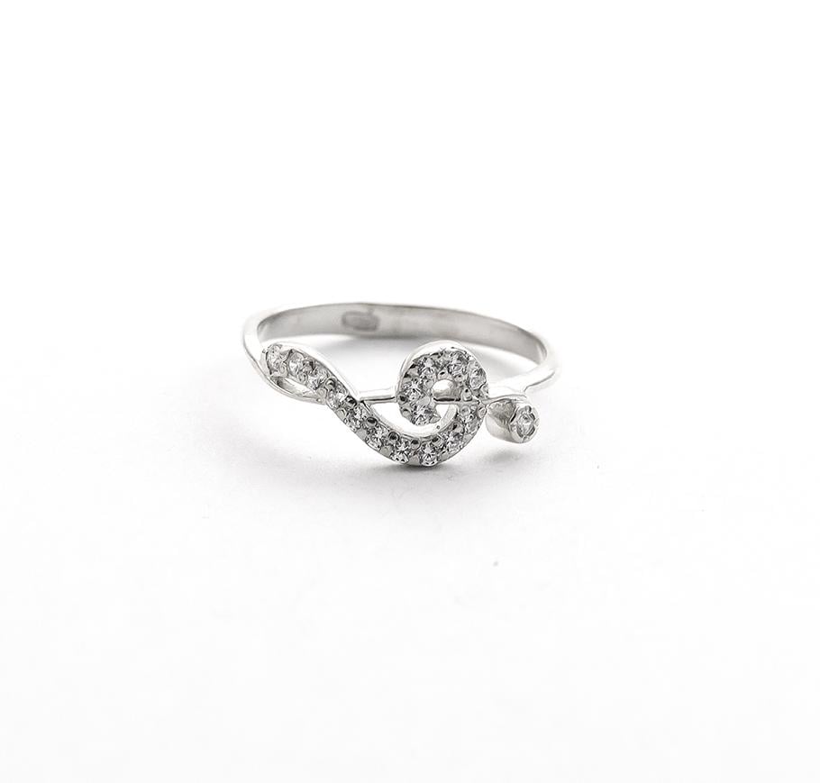 Кольцо Maxi Silver 8746 SE Скрипичный ключ р. 16 (8874680)
