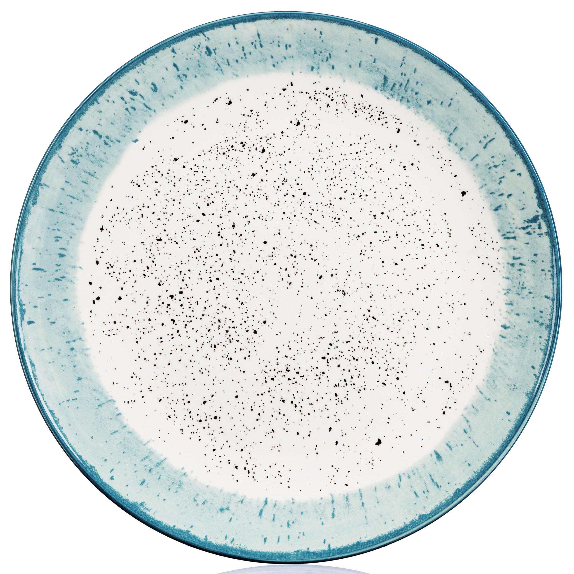 Столовий сервіз Ardesto Siena 5 предметів 1 особа порцеляна Біло-блакитний - фото 7