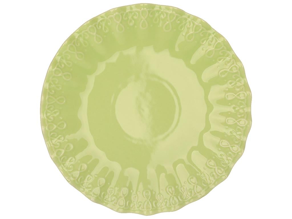 Тарелка десертная Волна 20х2,3 см Салатовый (BDI-888-034) - фото 1