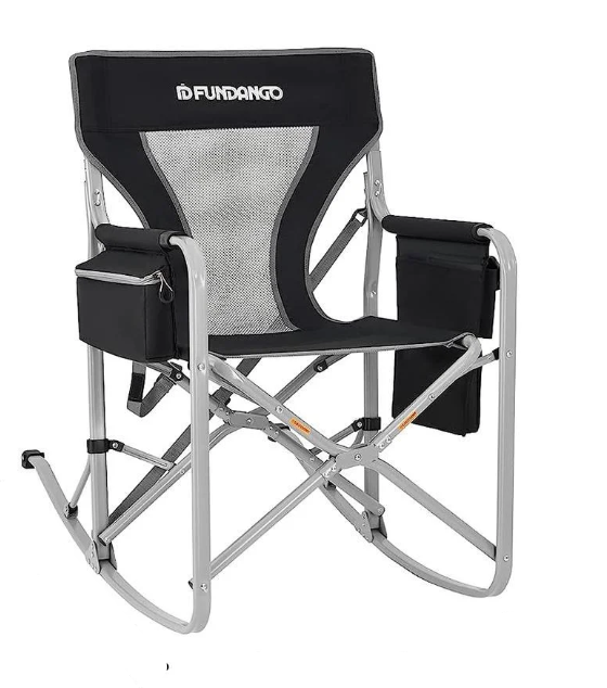 Крісло-гойдалка для кемпінгу на відкритому повітрі з боковою сумкою-холодильником