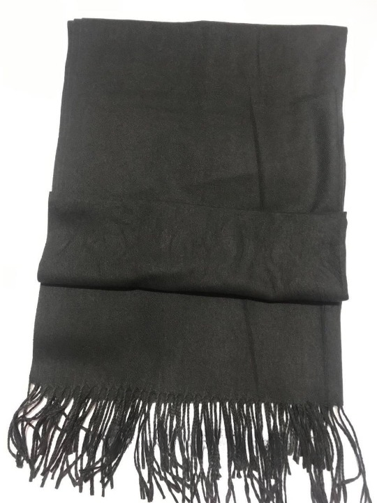 Шарф женский кашемировый Черный (ШарфКаш60)