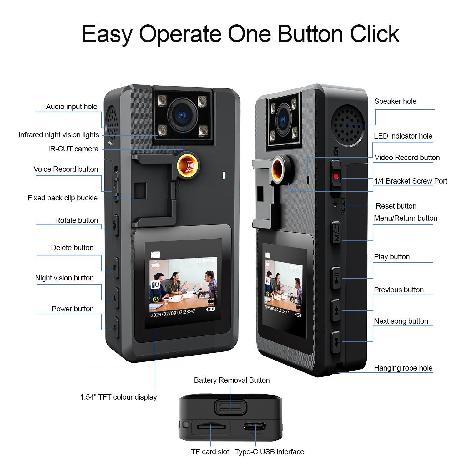 Камера цифровая Patrul A53 со съемным аккумулятором HD 1080P (1480452578) - фото 5 Камера цифровая Patrul A53 со съемным аккумулятором HD 1080P (1480452578) - фото 5