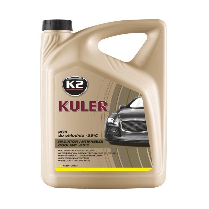 Антифриз K2 Kuler -35°C готовый 5 л Желтый (T205Y)