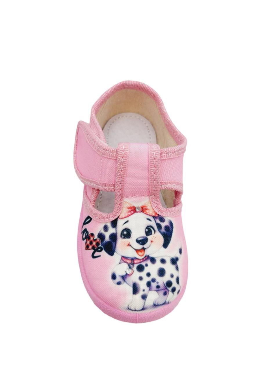 Тапочки для дівчаток Waldi 360-702/22 на липучках р. 22 Рожевий - фото 4