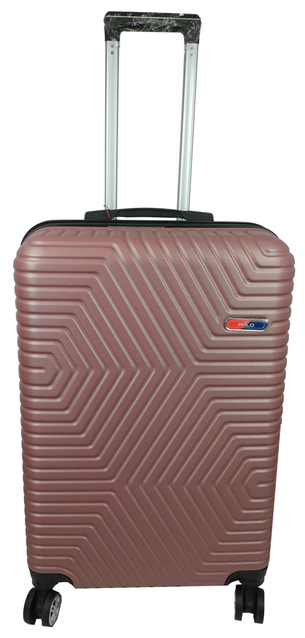 Валіза на колесах пластикова GD Polo середня 70 л Пудра - фото 3 Валіза на колесах пластикова GD Polo середня 70 л Пудра - фото 3