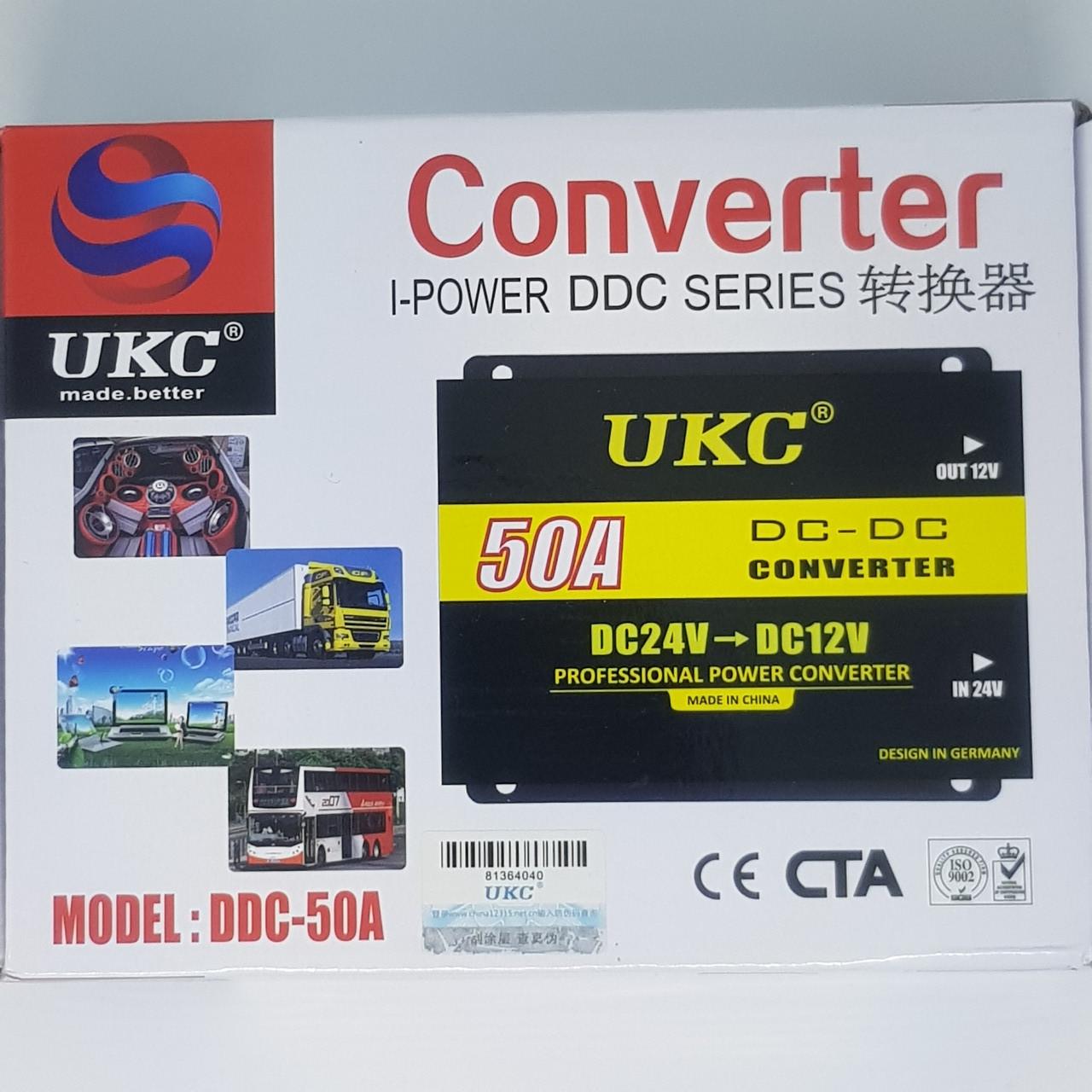 Авто инвертор конвертор преобразователь напряжения UKC 24V в 12V 50А - фото 6