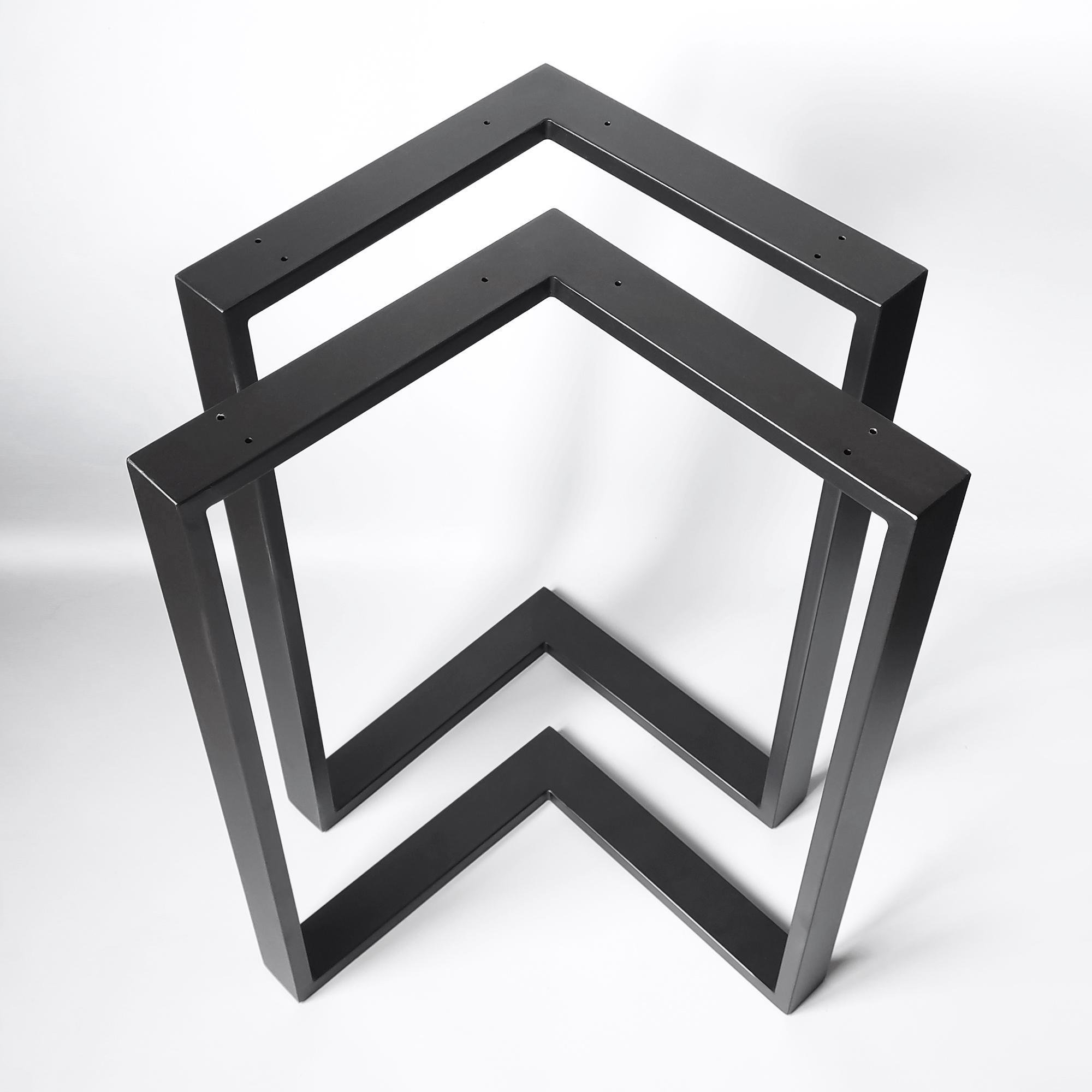 Комплект опор для столу з металу 566х325 мм H 730 мм 2 шт. Чорний (1126) - фото 2 Комплект опор для столу з металу 566х325 мм H 730 мм 2 шт. Чорний (1126) - фото 2