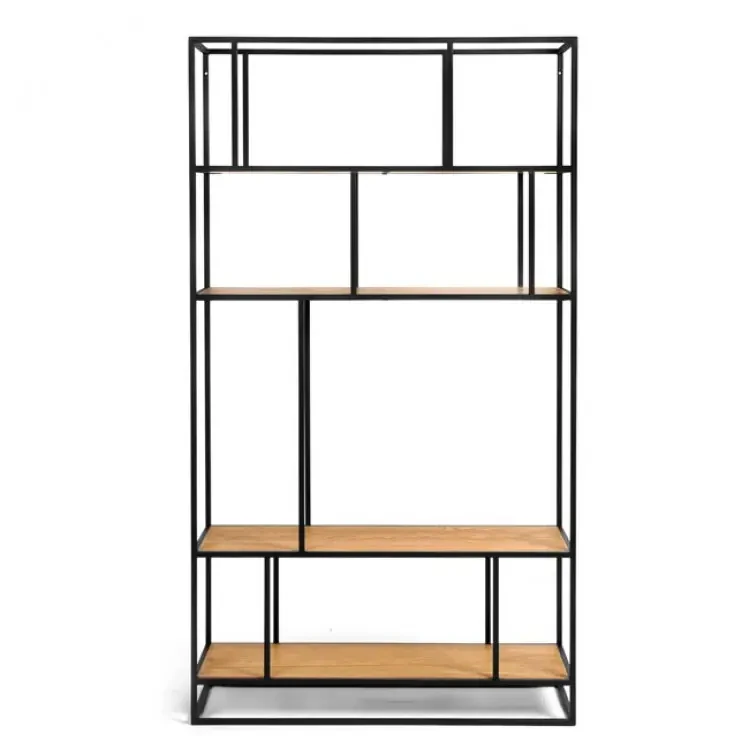 Стеллаж Loft NS-1663 с полками для работы и кабинет Черный (3075780118)