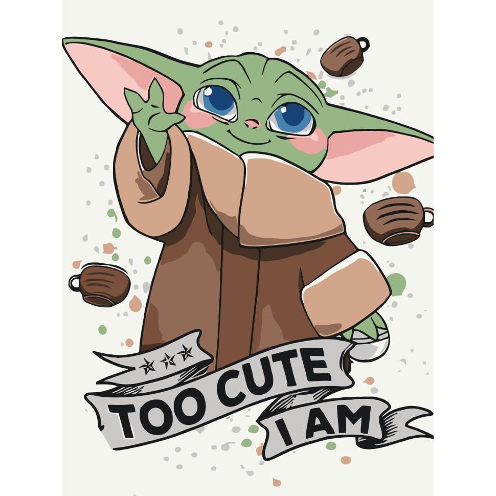 Картина по номерам 16134-AC Cute Grogu 30х40 см (3074123237)