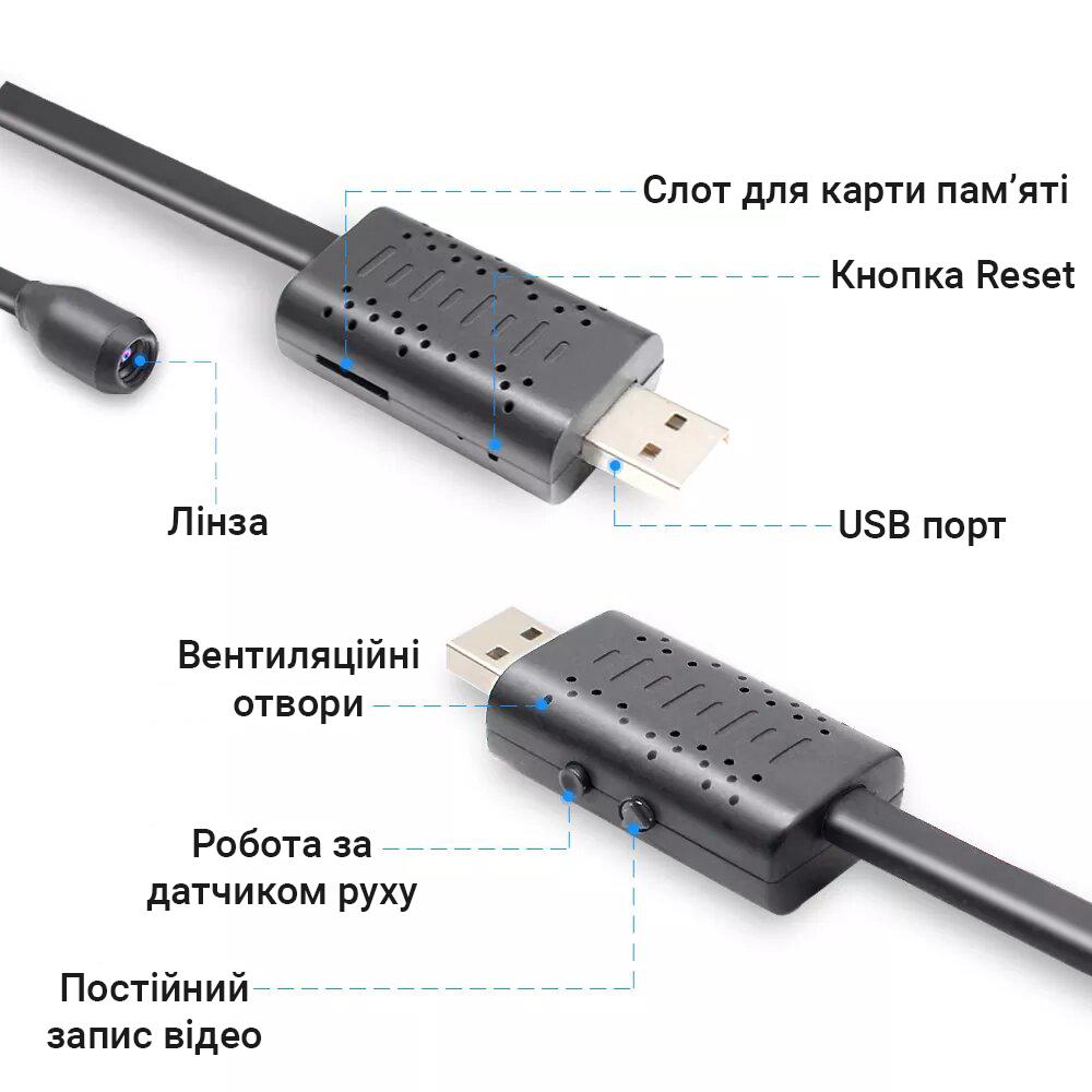 Міні USB WiFi камера Ztour U21 з гнучкою ніжкою FullHD 1080 P - фото 5