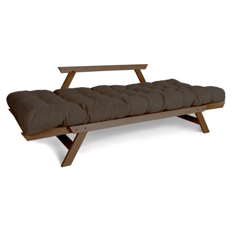 Диван-футон раскладной Woodman Allegro из массива дерева Ореховый/Коричневый - фото 3 Диван-футон раскладной Woodman Allegro из массива дерева Ореховый/Коричневый - фото 3