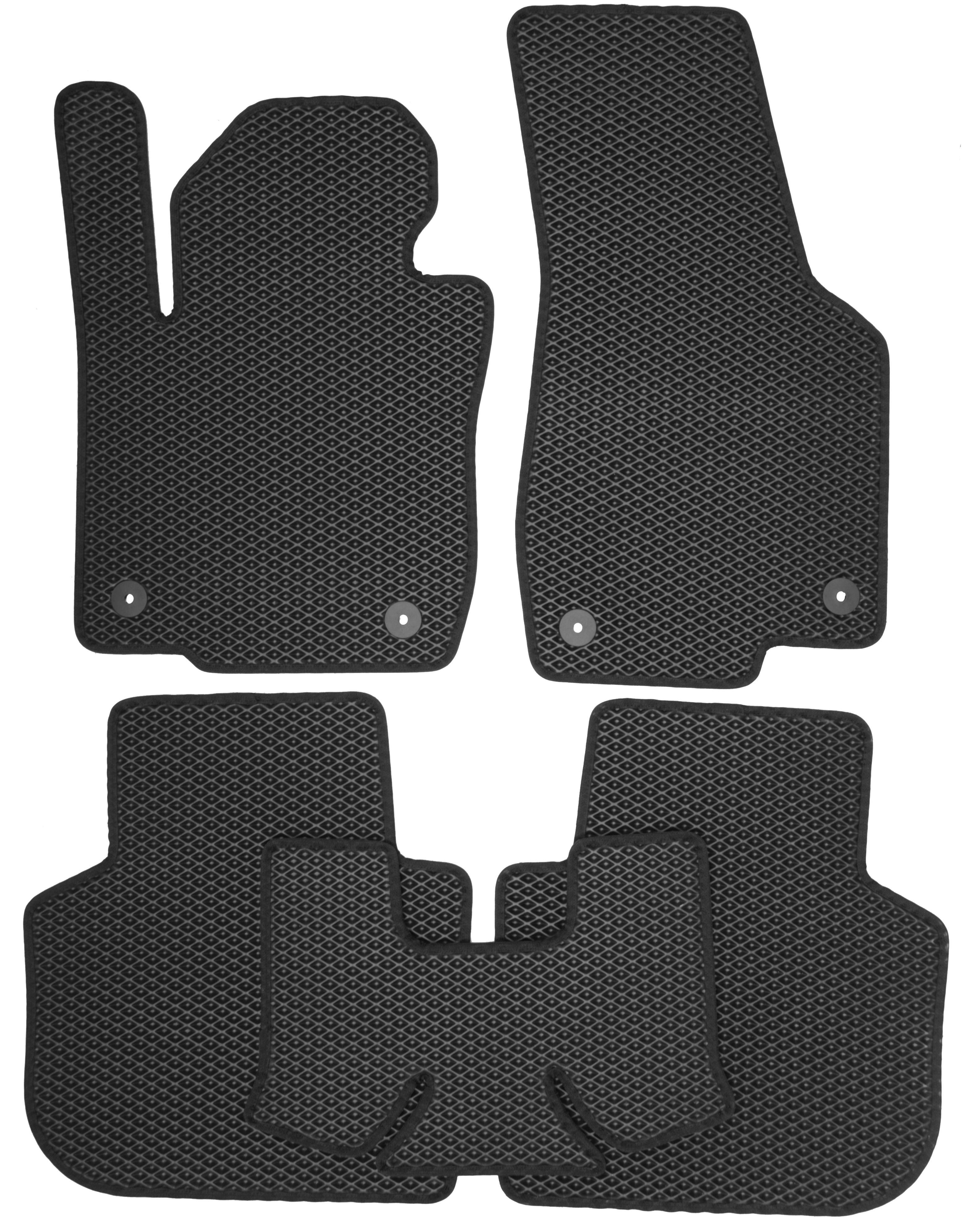 Коврики в салон для Volkswagen Passat USA '2011-2019 EVA-полимерные Черный (155687)